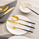 Herdmar Desire 18/10 Old Gold Black Wood Canteen